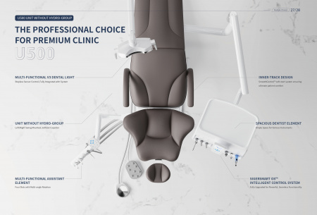 Стоматологическая установка Siger U500 с нижней подачей инструментов