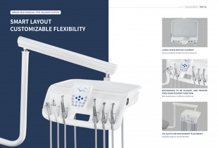 Стоматологическая установка Siger U500 с нижней подачей инструментов