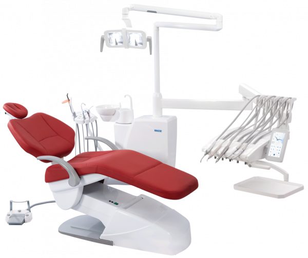 Стоматологическая установка Siger U200 New с сенсорным дисплеем с верхней подачей инструментов