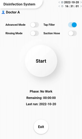Стоматологическая установка Siger S30 New с сенсорным дисплеем с нижней подачей инструментов